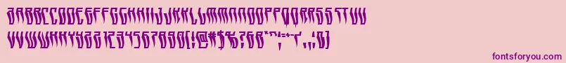 Swordtoothwarp Font – Purple Fonts on Pink Background