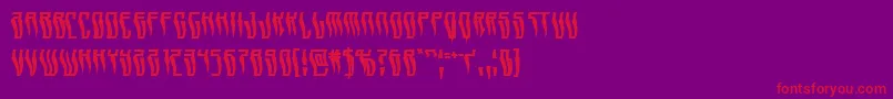 Swordtoothwarp Font – Red Fonts on Purple Background