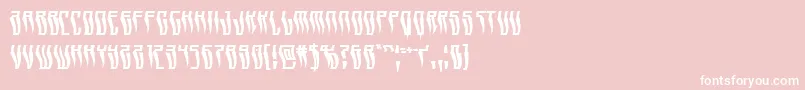 フォントSwordtoothwarp – ピンクの背景に白い文字