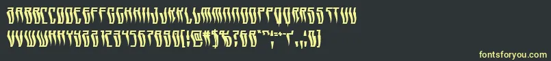 Swordtoothwarp Font – Yellow Fonts on Black Background