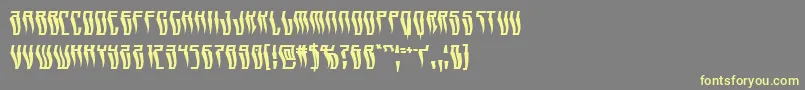 Czcionka Swordtoothwarp – żółte czcionki na szarym tle