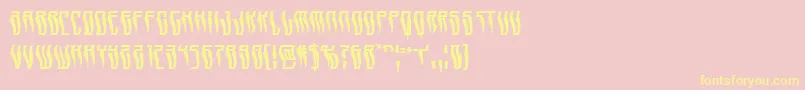 Swordtoothwarp Font – Yellow Fonts on Pink Background