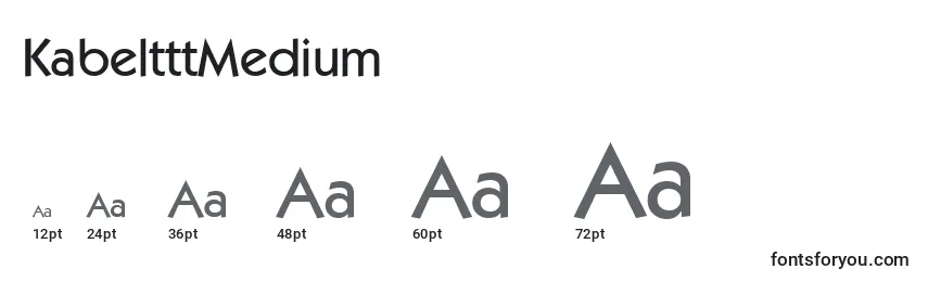 Размеры шрифта KabeltttMedium