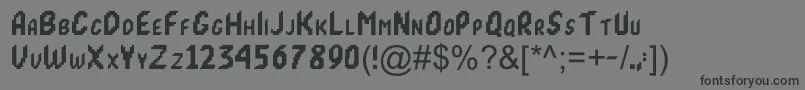 MortalKombat1 Font – Black Fonts on Gray Background