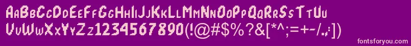 MortalKombat1 Font – Pink Fonts on Purple Background