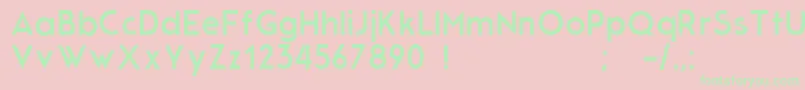 ModernGrotesk Font – Green Fonts on Pink Background