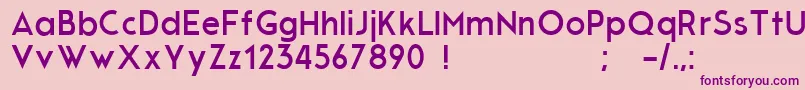 ModernGrotesk Font – Purple Fonts on Pink Background