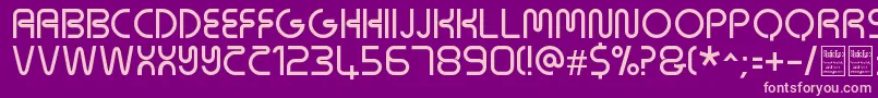 NeonsDemo Font – Pink Fonts on Purple Background