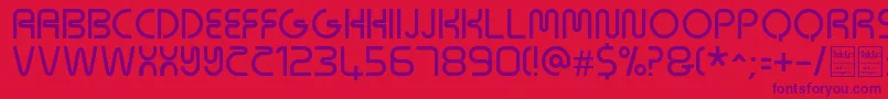 NeonsDemo Font – Purple Fonts on Red Background