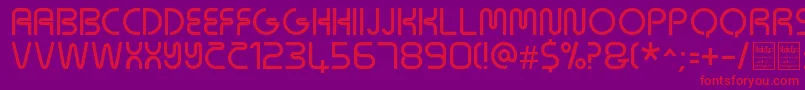 NeonsDemo Font – Red Fonts on Purple Background