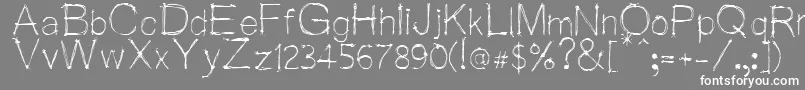 Wiredsaji Font – White Fonts on Gray Background