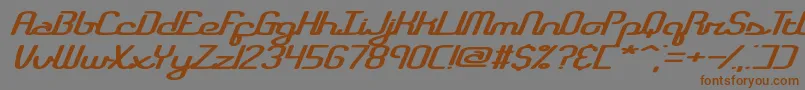 RegistryBrk Font – Brown Fonts on Gray Background
