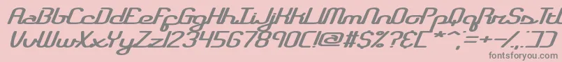 RegistryBrk Font – Gray Fonts on Pink Background