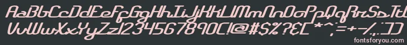 RegistryBrk Font – Pink Fonts on Black Background