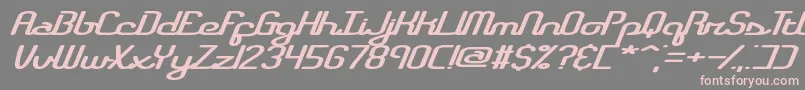 RegistryBrk Font – Pink Fonts on Gray Background