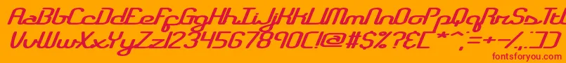 fuente RegistryBrk – Fuentes Rojas Sobre Fondo Naranja