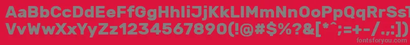 RubikBold Font – Gray Fonts on Red Background