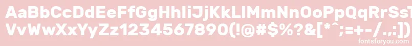 RubikBold Font – White Fonts on Pink Background