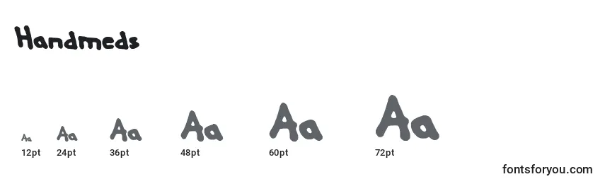 Handmeds Font Sizes