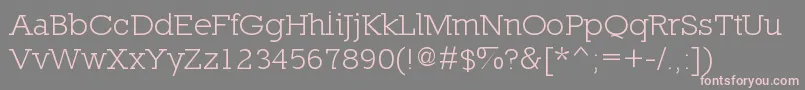 NillandSmallcaps Font – Pink Fonts on Gray Background
