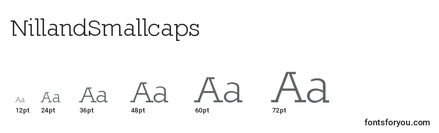 NillandSmallcaps Font Sizes