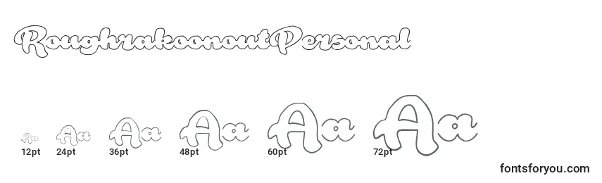 RoughrakoonoutPersonal Font Sizes