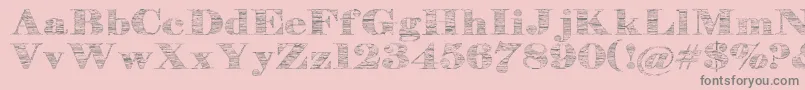 Stonestoryplusp Font – Gray Fonts on Pink Background