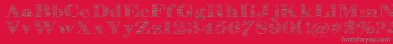 Stonestoryplusp Font – Gray Fonts on Red Background