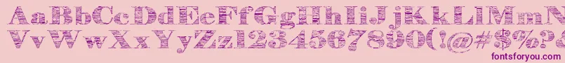Шрифт Stonestoryplusp – фиолетовые шрифты на розовом фоне