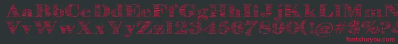 Stonestoryplusp Font – Red Fonts on Black Background