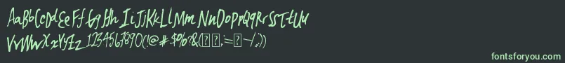 Шрифт Terminalevent – зелёные шрифты на чёрном фоне