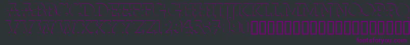 Fabdecocapsssk-Schriftart – Violette Schriften auf schwarzem Hintergrund