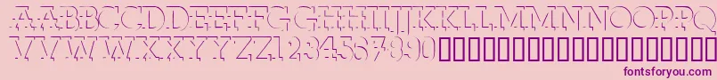 Fabdecocapsssk Font – Purple Fonts on Pink Background