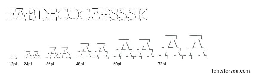Размеры шрифта Fabdecocapsssk