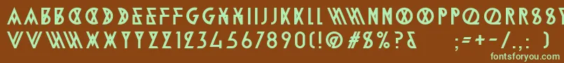 More about AlpineTypefaceA2Regular Font AlpineTypefaceA2Regular Font – Green Fonts on Brown Background