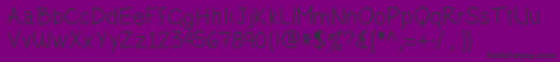 Olihand Font – Black Fonts on Purple Background