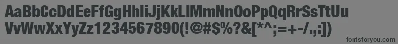 HelveticaNeueCondensedBlack Font – Black Fonts on Gray Background