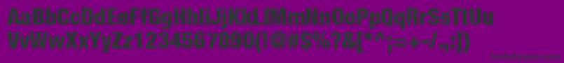 HelveticaNeueCondensedBlack Font – Black Fonts on Purple Background