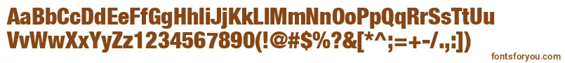 HelveticaNeueCondensedBlack Font – Brown Fonts