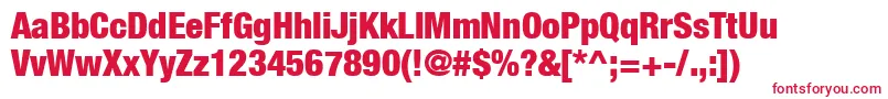 HelveticaNeueCondensedBlack Font – Red Fonts