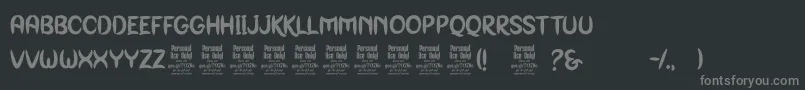 GenoockPersonalUse Font – Gray Fonts on Black Background