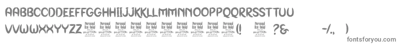 GenoockPersonalUse Font – Gray Fonts on White Background