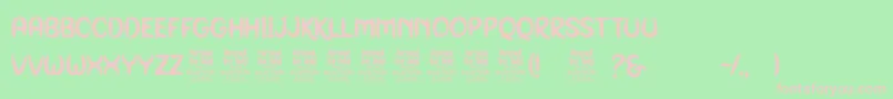 GenoockPersonalUse Font – Pink Fonts on Green Background