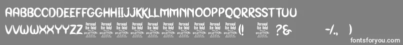 GenoockPersonalUse Font – White Fonts on Gray Background