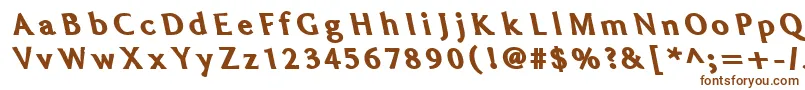 Fatleft Font – Brown Fonts on White Background