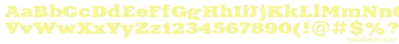 Aardvark115n-Schriftart – Gelbe Schriften