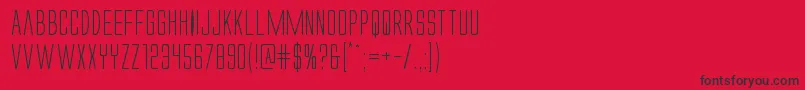 Alienleagueii Font – Black Fonts on Red Background
