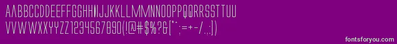fuente Alienleagueii – Fuentes Verdes Sobre Fondo Morado