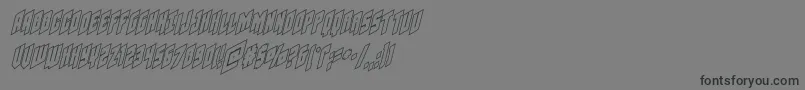 Galaxyforceoutital Font – Black Fonts on Gray Background
