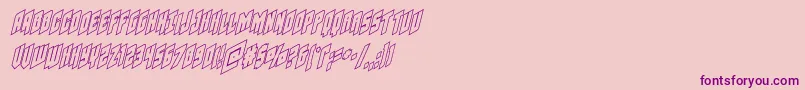 Galaxyforceoutital Font – Purple Fonts on Pink Background